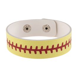 Softball & Baseball Soccer Basketball Football American Flag Bracelet Jewellery | Authentic Leather Ball Stitches