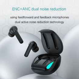 NEW Q1 Bluetooth headset touch wireless tws low latency game music sports ANC+ENC noise Cancelling headset