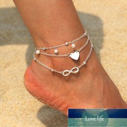 Bohemian Pearl Stone Beads Ankle Bracelet for Women Leg Chain Shell Tassel Anklet Vintage Foot Jewelry Accessories Factory price expert design Quality Latest Style