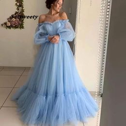 Elegant Pink Sweetheart Pleated Prom Dress Hot Sale Off The Shoulder Long Sleeves Evening Dress Plus Size A-Line Long Party