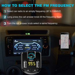 Radio FM Transmitter Bluetooth Auto MP3 Player Car Kit Dual USB Ladegerät TF U Disk Musik Player Auto Zubehör gadgets