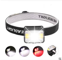 Super bright COB LED Headlamp Built-in Battery USB rechargeable Waterproof LED Headlight for running fishing Camping 166 W2