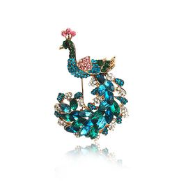 Peacock Jewellery Brooch Retro Fashion Lady High Quality Animal Cartoon Lovely Broochs Clothing Jewelrys Accessories