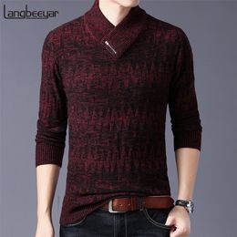 Thick New Fashion Brand Sweaters Man Pullovers Slim Fit Jumpers Knitwear Woolen Autumn Korean Style Casual Mens Clothes 201022