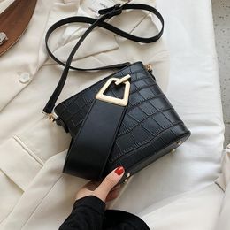 Small Bucket Stone Pattern PU Leather Bags for Women 2020 Shoulder Handbags Trend Hand Bag Fashion Crossbody Bag
