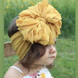 Knot Bow Baby Headbands Toddler Kids Headwraps Children Flower Turban Hats Babes Caps Elastic Hair Accessories 0442