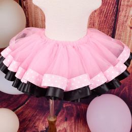 -Röcke Ankunft Rosa Baby Mädchen Extra Flauschige Tutu Rock Mädchen Geburtstag Party Kostüm Ribbon Tüll Tutus Kuchen Smash 6m-3t 4t