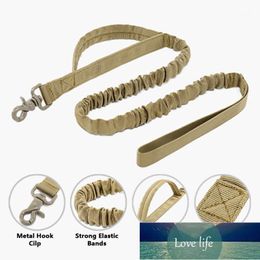 Tactical Bungee Dog Leash 2 Handle Quick Release Cats Dogs Pet Leash Elastic Leads Rope Dog Training Leashes1