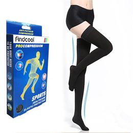 FindcoolThigh High Compression Stockings with Closed Toe 23-32 mmHg Support Hose foe Women and Men Graduated 211204