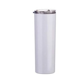 2021 Sublimation Skinny Tumblers 20oz blank white skinny cup with lid straw 20oz Stainless steel drinking cup vacuum insulated Mug