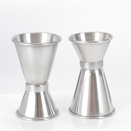 New Stainless Steel Jigger Bartender Drink Mixer Liquor Measuring Double Sided Measuring Cup Cocktail Liquor Bar Measuring Cups RRA3781