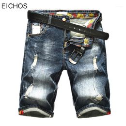 Men's Jeans Wholesale- Fashion Moustache Effect Short Pants Men Loose Denim Shorts 2021 Europe Straight Men1