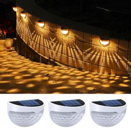 Solar Lamps 8/12/16 Package Fence Light Outdoor Waterproof Wall Lamp For Stairs Aisle Pathway Decoration Garden Lighting