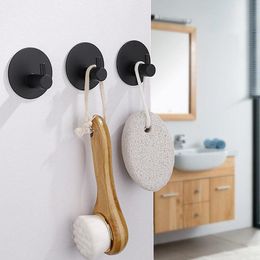 Hooks & Rails 1pcs Black Robe Hook Wall Towel For Bathroom 304 Stainless Steel Coat Rustproof Hanger Kitchen Hardware