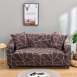 1PC Elastic Printed Sofa Cover Stretch Universal Sectional Sofa Covers for Living Room Modern Couch Corner Cover Cases 211102