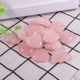 DIY Arts Crafts 3cm Pink Crystal Stone for Home Room Decoration Love Heart Shape Gems Stones