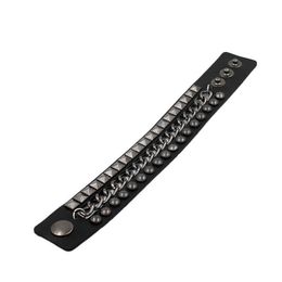 Acero Inoxidable Link eslabones muñeca Pulido Cadena de Pulsera Punk Rock Biker Moto Cadena de Brazo Maduro OIDEA Hombre Pulsera de Plata 15 mm de Ancho 21 cm