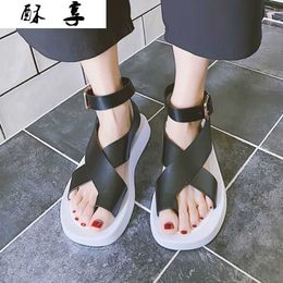 2021 New Summer Wee Women Sandals Fashion Open Toe Gladiator Sandals Women Casual Shoes Comfortable Women Platform Sandals X0728