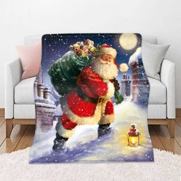 Bed Blanket Sleep Winter Keep Warm Merry Christmas Decorative Sofa Living Room Rest Watch Movie Cover On The Body Large Blankets 211019