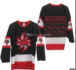 2020Insane Clown Posse Fite Back 665 Black White Red Hockey Jersey Customize any number and name Jerseys