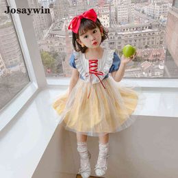 2021 New Summer Kids Dress for Girls Baby Lolita Girl kawaii Cute Wedding Dress Girl Ball Gown Party Princess Dress Vestidos G1129