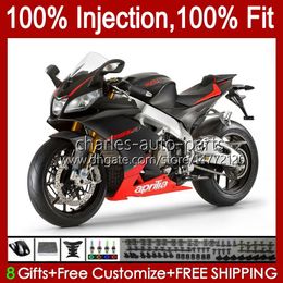 Injection For Aprilia RSV1000RR RSV4 RSV-1000 Body 39No.129 RSV 1000 RSV1000 R RR Gloss blk 09 10 11 12 2013 2014 2015 RSV1000R 2009 2010 2011 2012 13 14 15 OEM Fairing