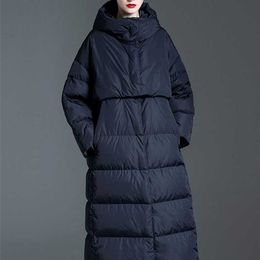 Winter women's high-quality down jacket loose casual puffer plus size 10XL warm and fashionable winter jacket 211126