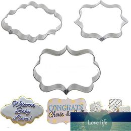 1 Set (3pcs) Cookies Pastry Fondant Mould Stainless steel Cake Mould Sugarcraft Decorating Frame Cutter Tool Factory price expert design Quality Latest Style Original