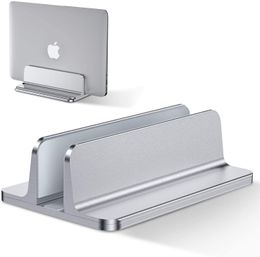 Vertical Laptop Stand[Adjustable Size],Aluminum Adjustable Laptop Holder, Saving Space, Suitable for MacBook Pro/Air, iPad, Samsung, Huawei, Surface, Dell, HP, Lenovo