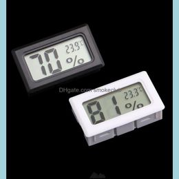Measurement Analysis Instruments Office School Business & Industrial Mini Digital Lcd Embedded Thermometers Hygrometers Temperature Humidity