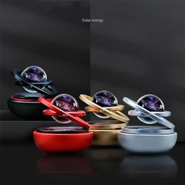 Home Decor Solar Magnetic Levitation Car Rotating Decoration Nordic Modern System Figurines Miniature Accessories Gift 210924