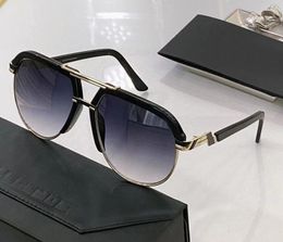 Vintage Pilot Sunglasses 9085 Gold Black Grey Shaded Occhiali da Sole men Fashion Sunglasses UV400 Protection Eyewear with Box