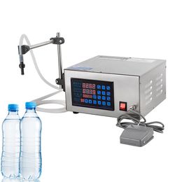 New Digital Control Liquid Filling Machine 5-3500ml Water Drink Perfume Juice Milk Small Bottle Filler