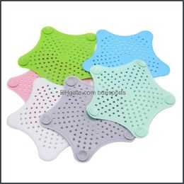 Bath & Gardeth Aessory Set Bathroom Hair Philtre Star Drain Catcher Stopper Plug Sink Strainer Shower For Home Aessories Drop Delivery 2021 1