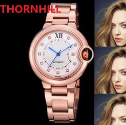 33MM Women Automatic Machinery Roman Watch Top High Quality 2813 Movement Watches 316L Stainless Steel Luminous Waterproof Wristwatch