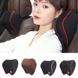Seat Cushions Car Headrest Neck Pillows Filled Fiber Cushion Pad Accessories Head Rest Memory Support For Travel Foam A R1F1