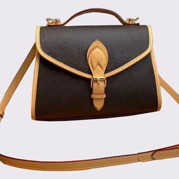 Original Designer Woman Shoulder Bags Top handle Handbag Women Flower Leather Totes Removable Strap Crossbody Bag Coin Purse