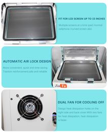 vacuum laminating machine 15inch oca laminator with bubble remover for tablets curved screen repair