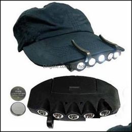 Other Supplies Patio, Lawn Home & Garden Super Bright 5 Led Headlight Headlamp Flashlight Cap Hat Clip On Light Fishing Head Lamp Vt0219 Dro