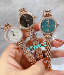 New Women Stainless steel Roman Numeral Mini Quartz Watch Casual Geometric Starry Sky watches Mother of pearl shell clock 20mm