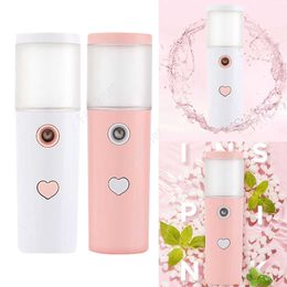 Mini Nano Spray Face Mist Facial Steamer Sprayer Skin Hydrating Steamer Mister Face Cool Humidifier Skin Care Moisturizing DAF120