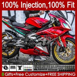 Body Injection For Aprilia RS-125 RSV RS 125 RR 125RR 2006 2007 2008 2009 2010 2011 34No.109 RSV-125 RSV125 R 06-11 RSV125RR RS4 Stock red RS125 06 07 08 09 10 11 Fairing