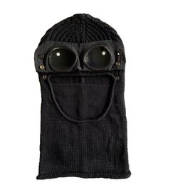Outdoor Bags Tactical Hood Two Lens Windbreak Hood Beanies Outdoor Cotton Knitted Windproof Men Face Mask Casual Male Skull Caps Hats