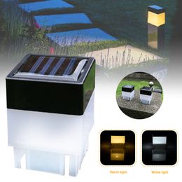 Solar Fence Lamps LED Outdoor Post Lights Garden Decorations Waterproof Cap Light for Wrought Iron Fencing Front Yard Backyards Gate Landscaping Lighting