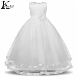 Vestidos PrincGirls DrHigh Quality SleevelSummer DrChildren Clothes Party Dresses Costume For Kids Wedding Dress X0803