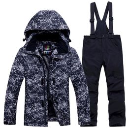 Skiing Jackets Russian Winter Children's Ski Suit Boys Girls Snow Clothing Snowboarding Sets Waterproof Outdoor Sports Wear Coat Pant