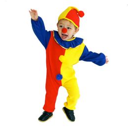 Carnival Clown Circus Cosplay Costumes Halloween Children Kids Boys Girls Baby Birthday Carnival Party Dress Q0910