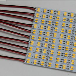 DC 12V 50cm LED Bar Light SMD5630 72 LEDs Hard Strip Cold White Double Row Aluminum Rigid Strip Non Waterproof