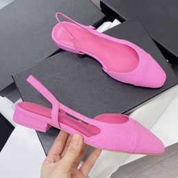 Designer ladies sandals fashion summer dress high heels beautiful stitching retro pointed office comfortable women's shoes