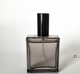NEW50ml flat square glass perfume vials spray bottle cosmetic empty bottles wholesale EWA6244